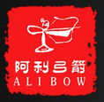 The AliBow logo: a red seal with a bow and the name AliBow.